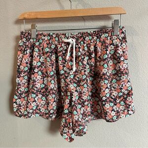 Marabelle | L | floral cotton light weight boxer shirts casual pj shorts